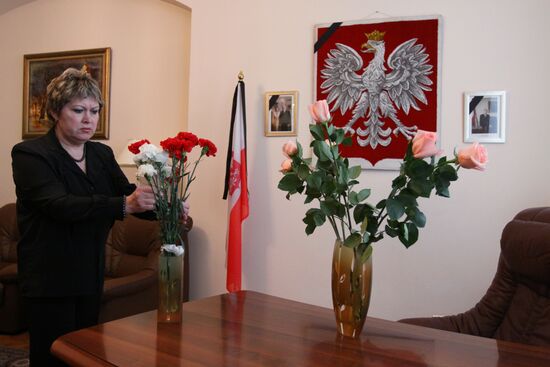 Mourning at Polish Consulate General in Irkutsk