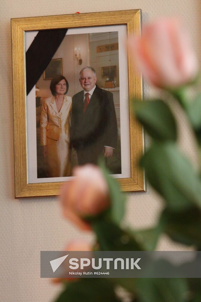 Mourning at Polish Consulate General in Irkutsk