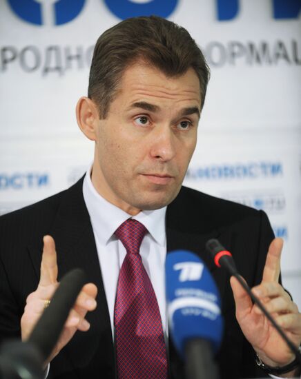 Pavel Astakhov during a press conference