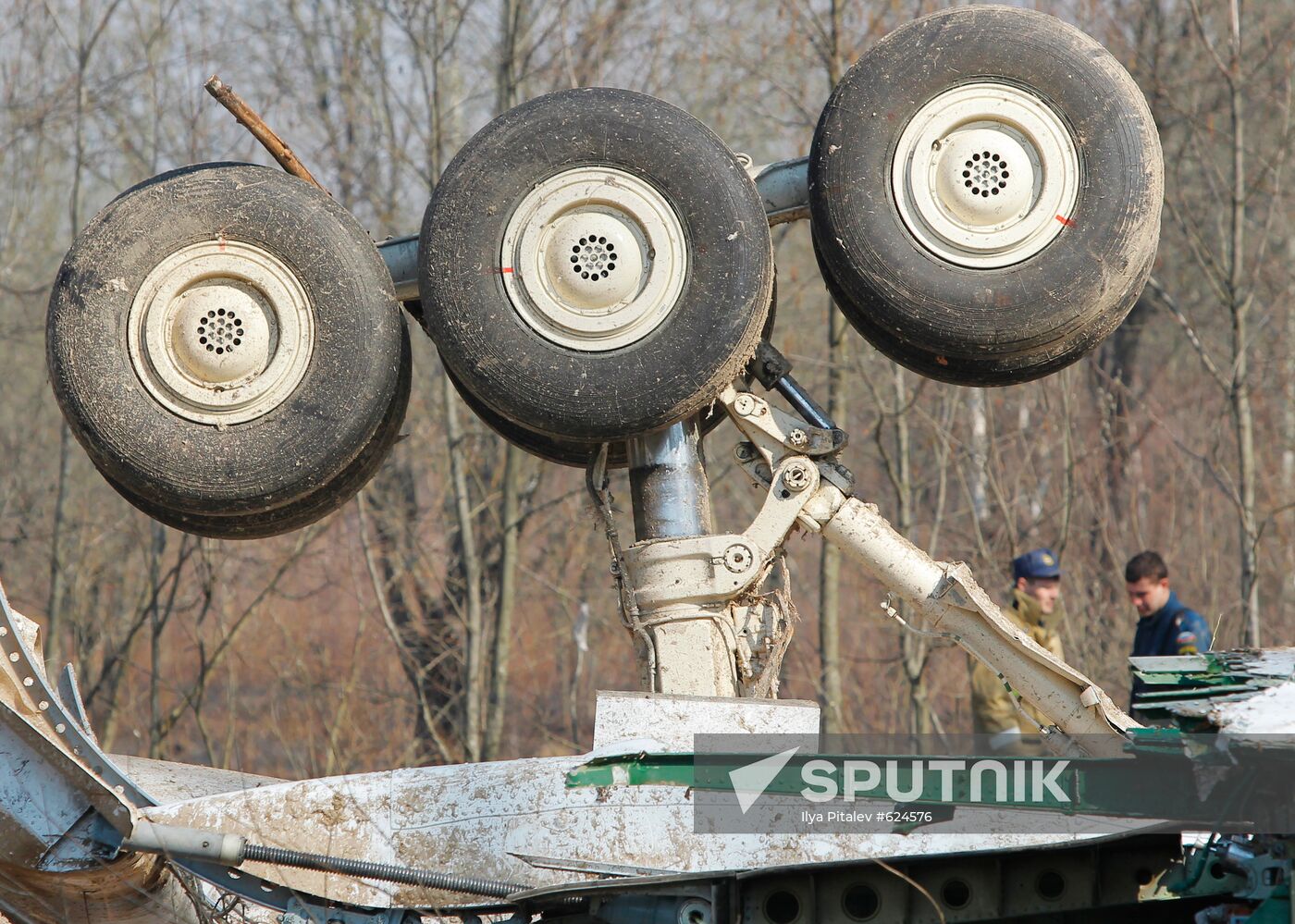Site of Polish government Tu-154 airplane crash