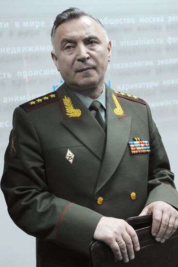 Russia's Chief of Staff Nikolai Makarov's press conference