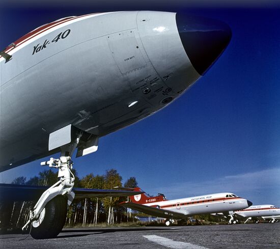 Yak-40 airliner