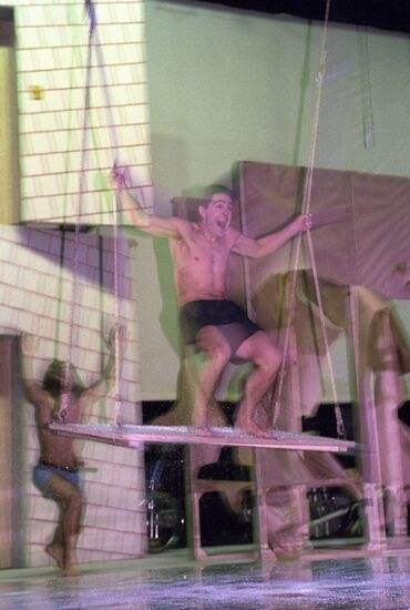 Scene from play The Slingshot