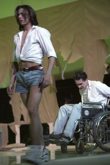Scene from play The Slingshot
