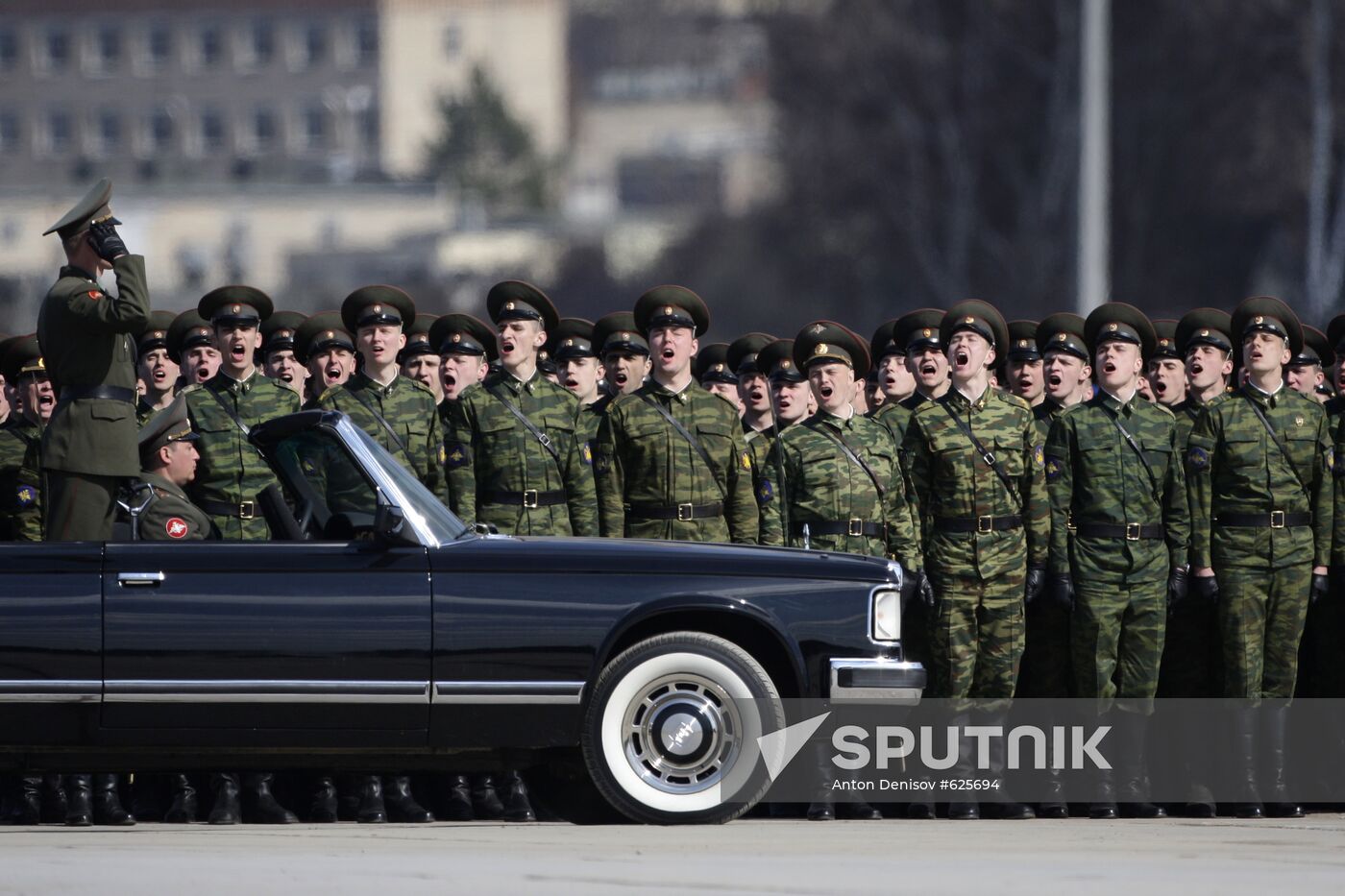 Inspection of troops