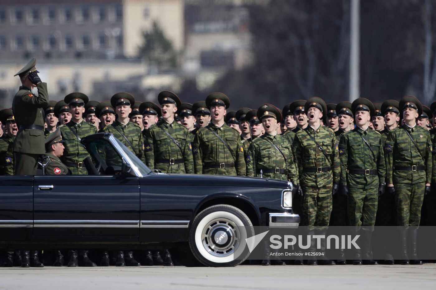 Inspection of troops