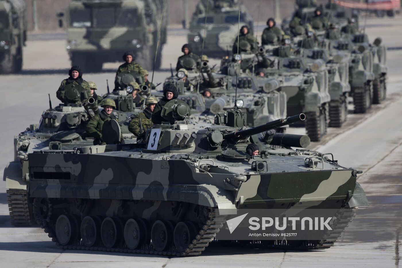 BMP-3 armored personnel carriers