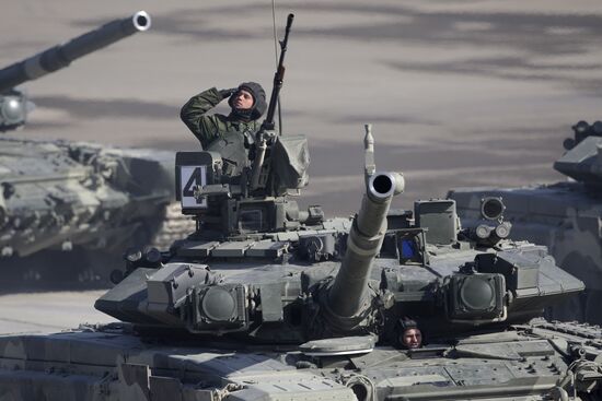 T-90A tank turret