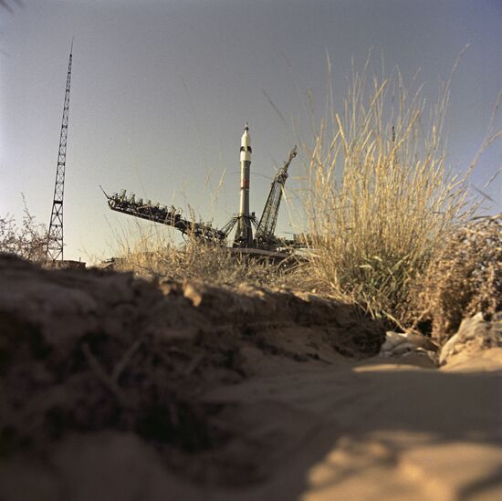 Boost rocket with space ship "Soyuz-9"
