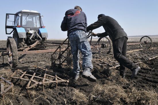 Preparatary work for sowing in Voronezh region