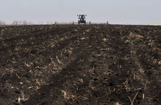 Preparatary work for sowing in Voronezh region
