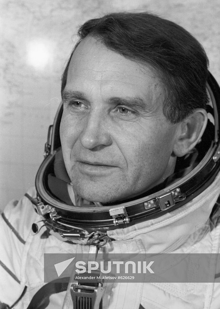 The USSR pilot-cosmonaut Oleg Makarov