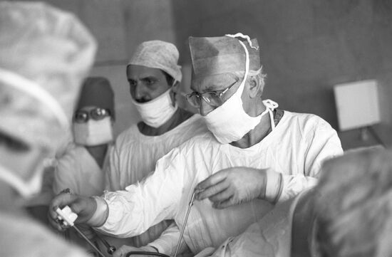 Surgeon Vladimir Ivanovich Kulakov.