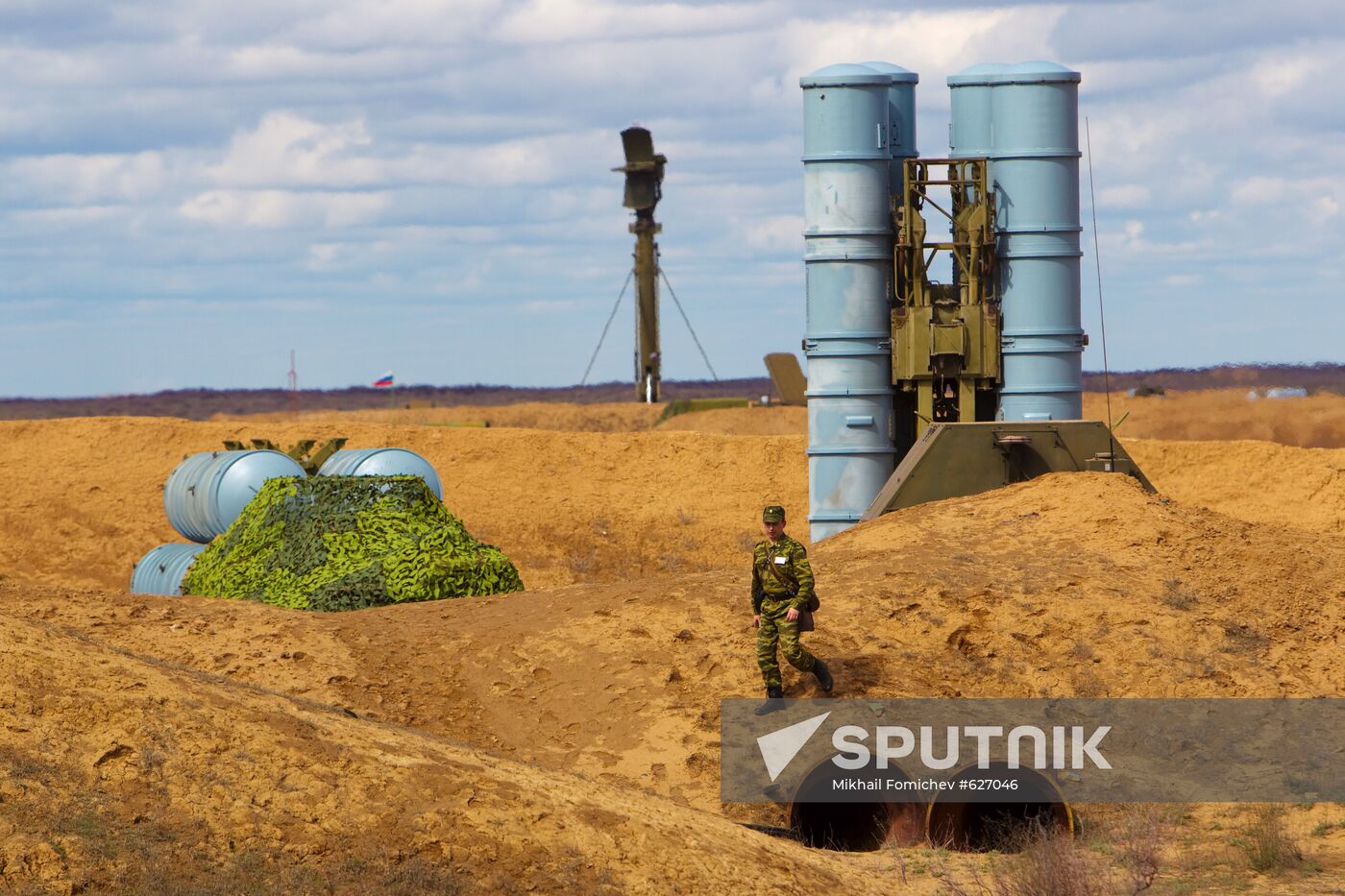 Air Defense soldiers during exercises, Ashuluk firing ground
