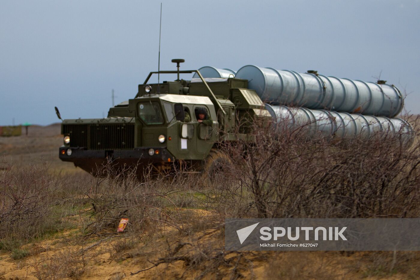 Air Defense soldiers during exercises, Ashuluk firing ground