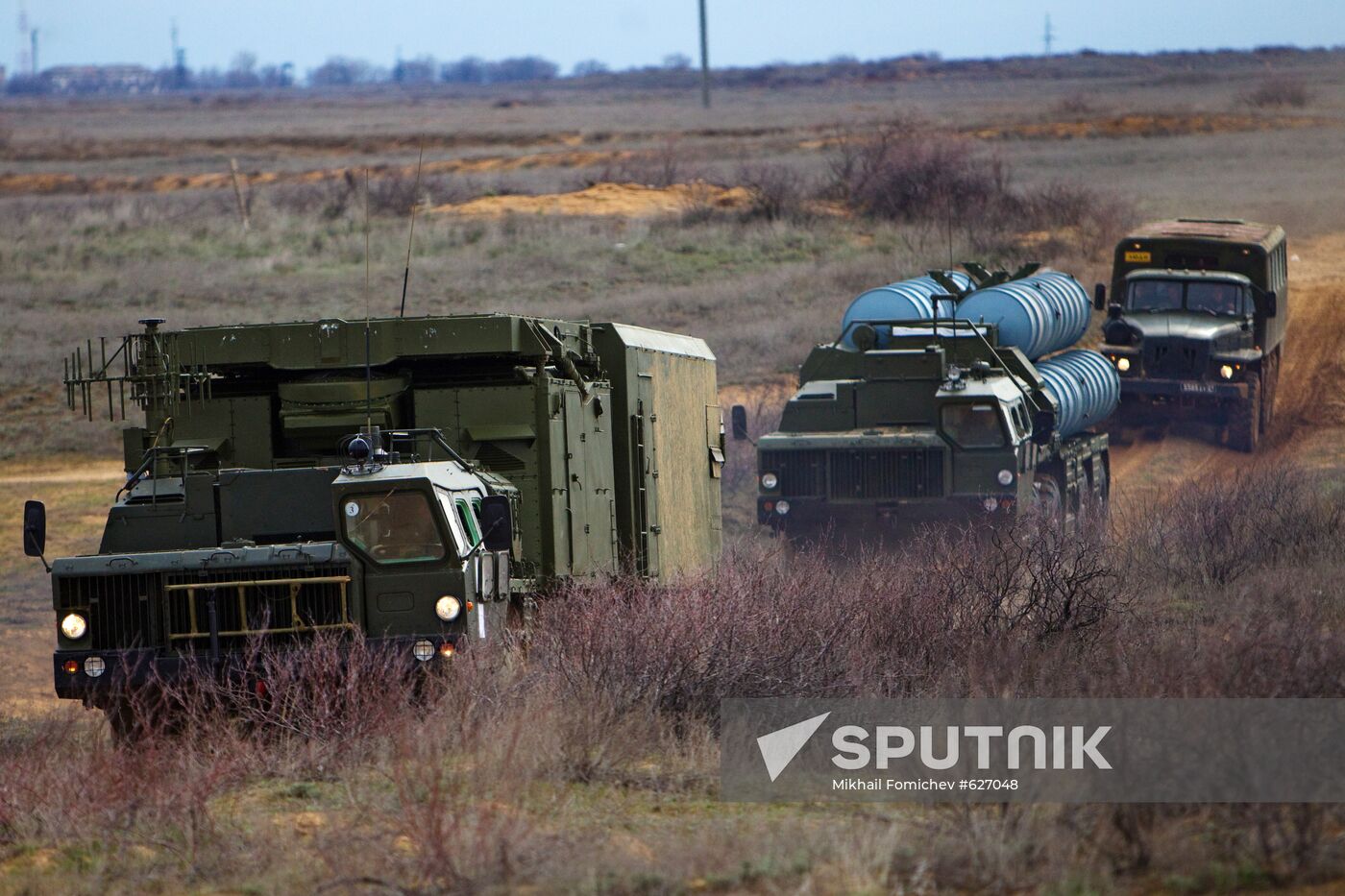 Air Defense soldiers during exercises, Ashuluk firing ground