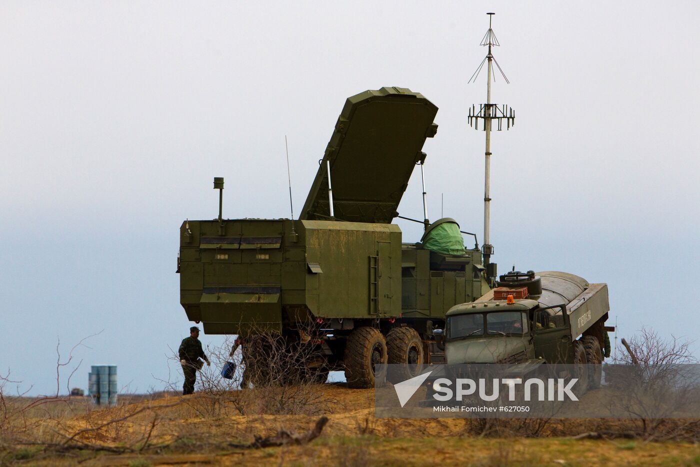 Air Defense soldiers during exercises, Ashuluk firing ground