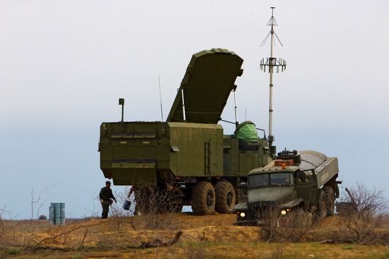 Air Defense soldiers during exercises, Ashuluk firing ground