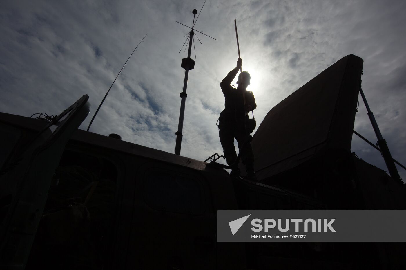 Air Defense soldiers during exercises, Ashuluk firing ground