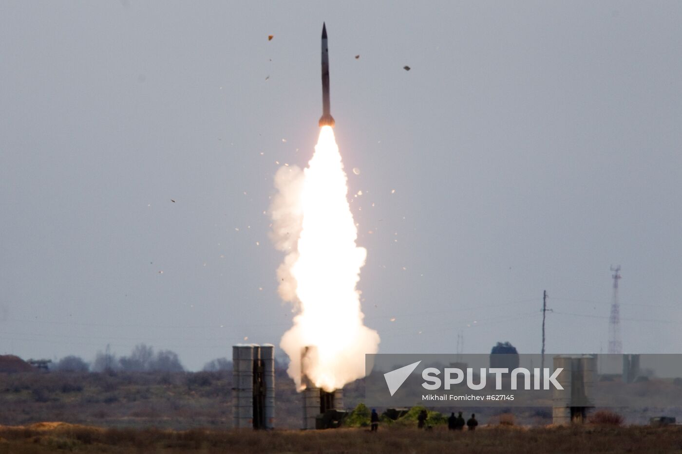 Air Defense soldiers during exercise, Ashuluk firing ground