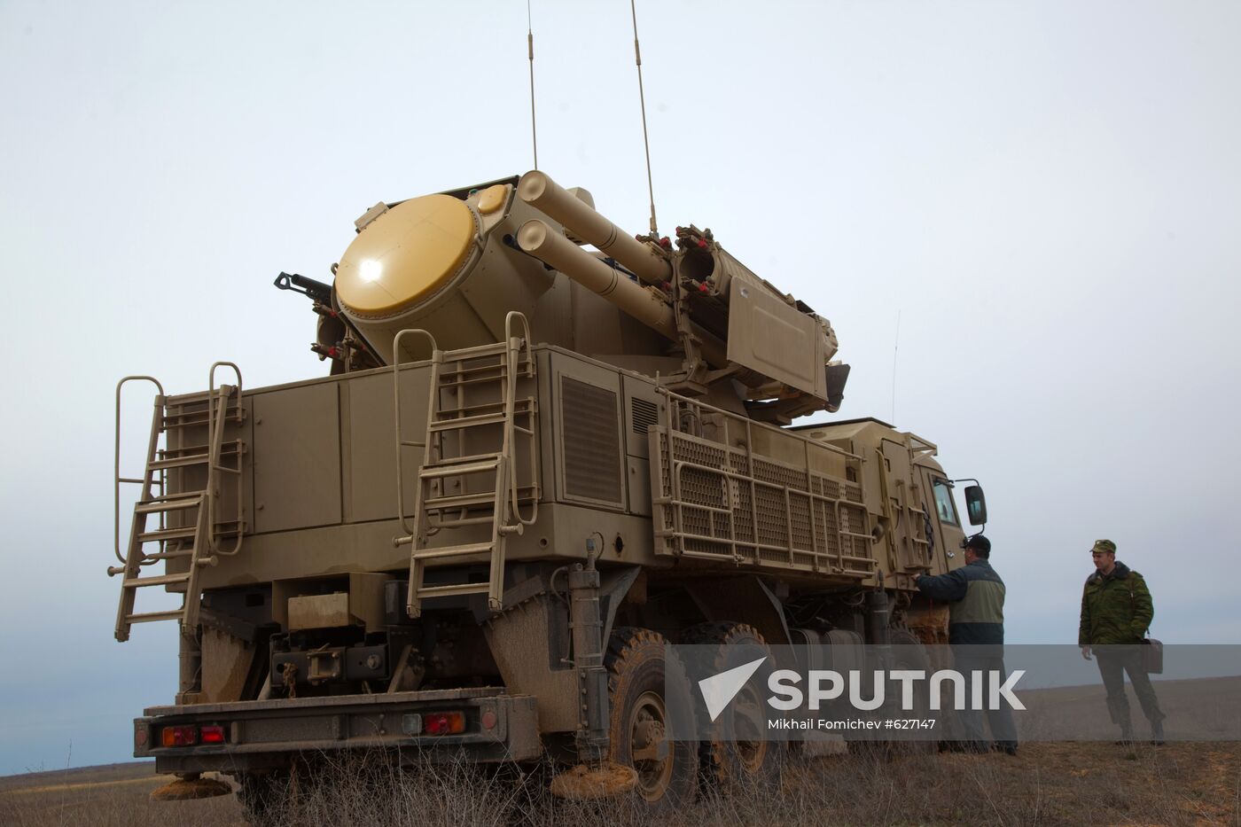 Air Defense soldiers during exercise, Ashuluk firing ground