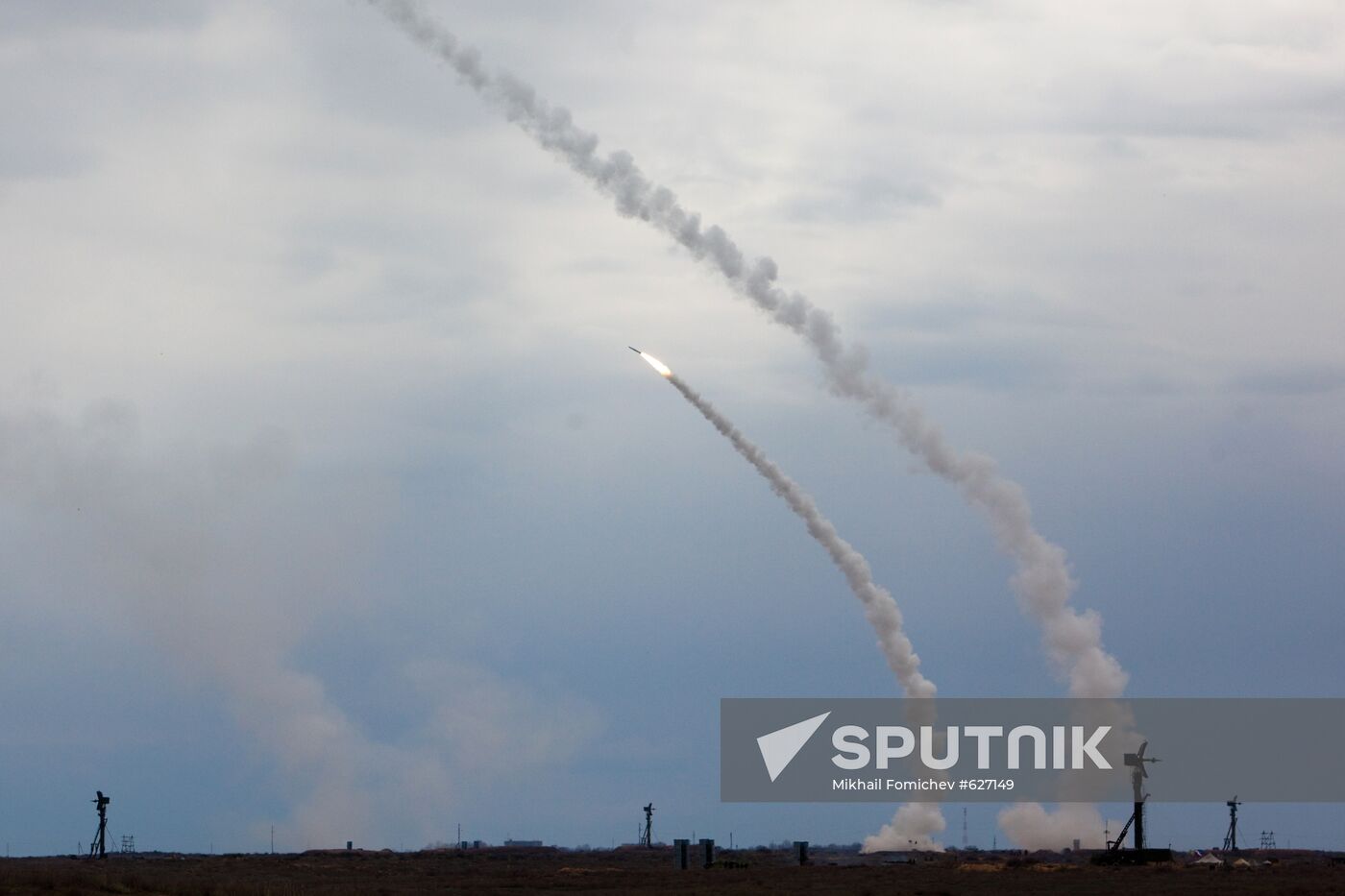 Air Defense soldiers during exercise, Ashuluk firing ground