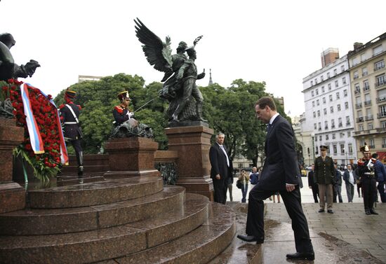 Dmitry Medvedev visits Argentina