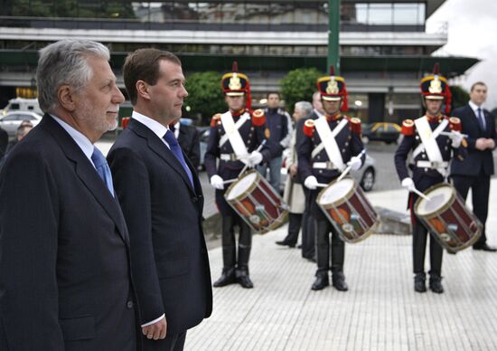 Dmitry Medvedev visits Argentina