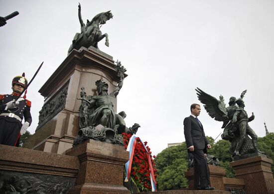 Dmitry Medvedev visits Argentina