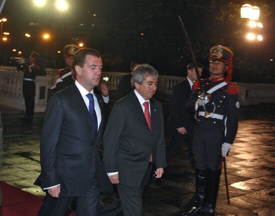 Dmitry Medvedev visits Argentina