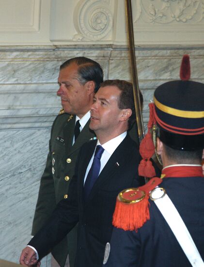 Dmitry Medvedev visits Argentina