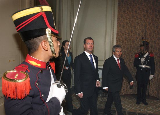 Dmitry Medvedev visits Argentina