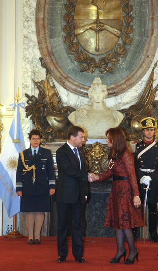 Dmitry Medvedev visits Argentina