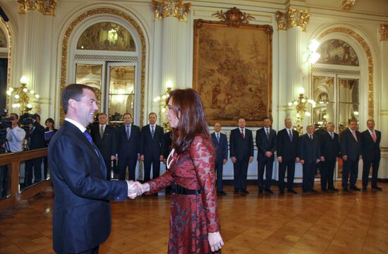 Dmitry Medvedev visits Argentina