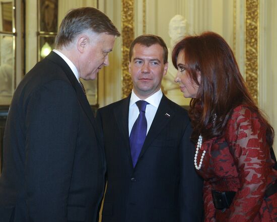 Dmitry Medvedev visits Argentina