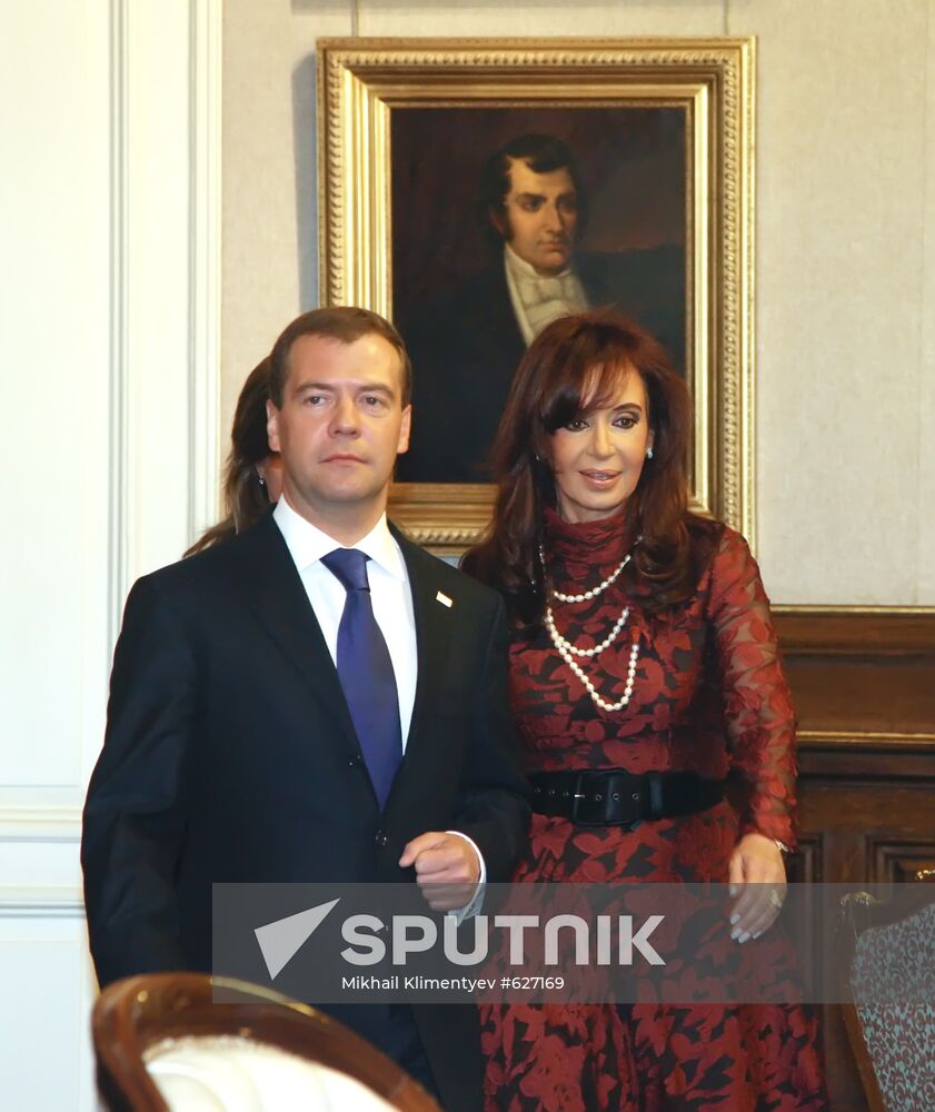 Dmitry Medvedev visits Argentina
