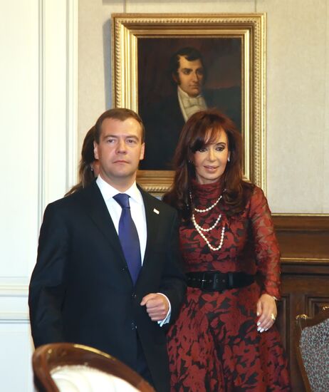 Dmitry Medvedev visits Argentina