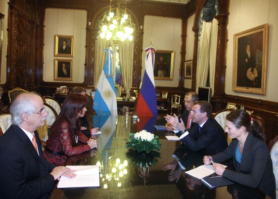Dmitry Medvedev visits Argentina