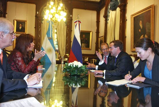 Dmitry Medvedev visits Argentina