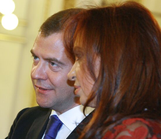 Dmitry Medvedev visits Argentina