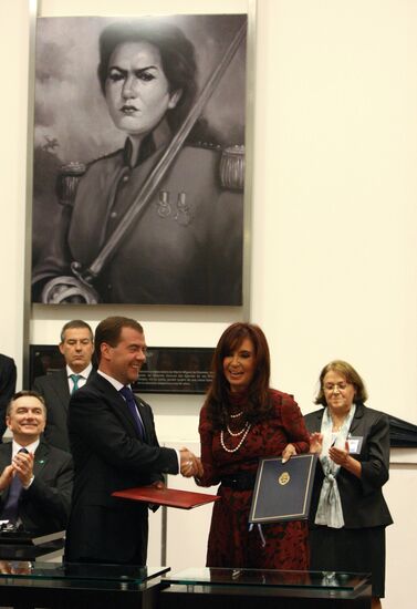 Dmitry Medvedev's visit to Argentina