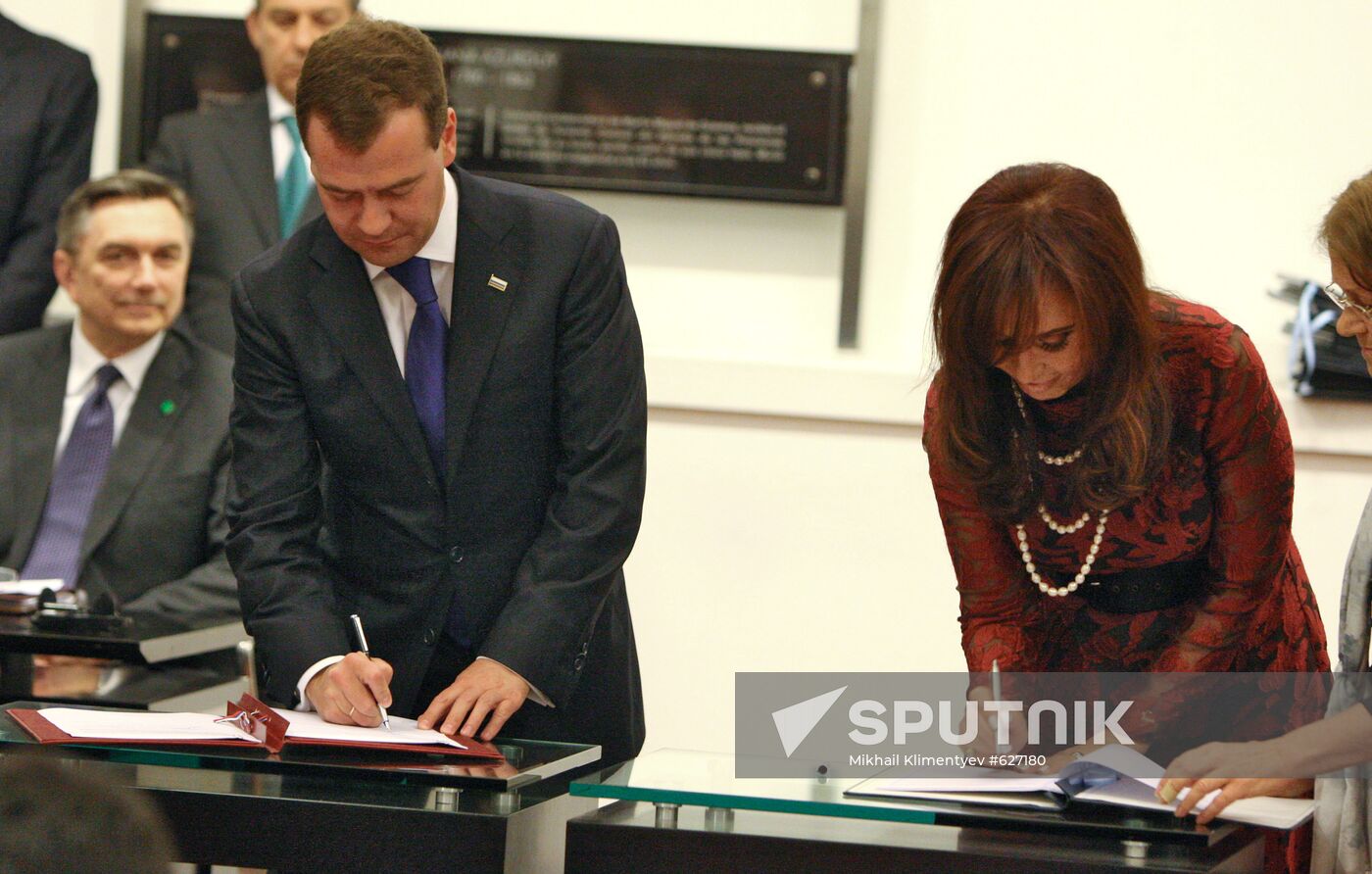 Dmitry Medvedev's visit to Argentina