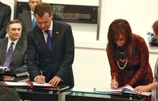 Dmitry Medvedev's visit to Argentina