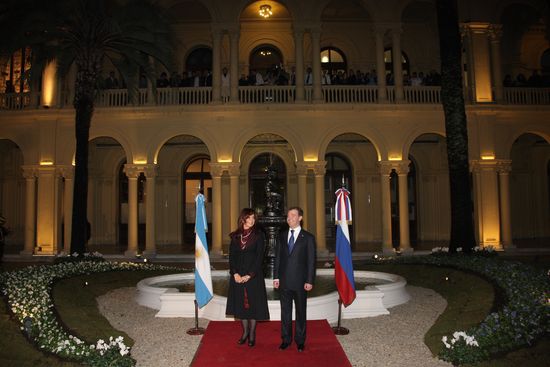 Dmitry Medvedev visits Argentina