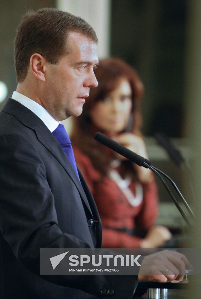 Dmitry Medvedev visits Argentina