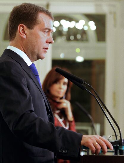 Dmitry Medvedev visits Argentina