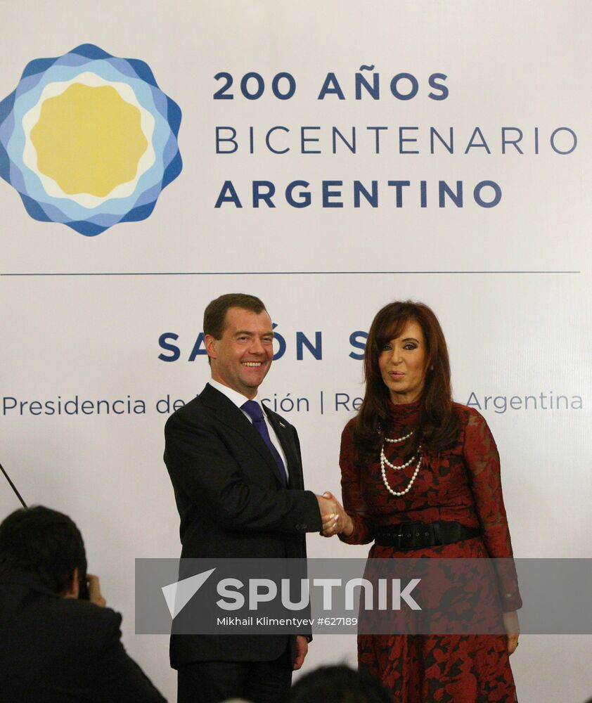 Dmitry Medvedev visits Argentina