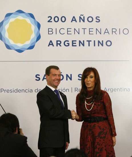 Dmitry Medvedev visits Argentina