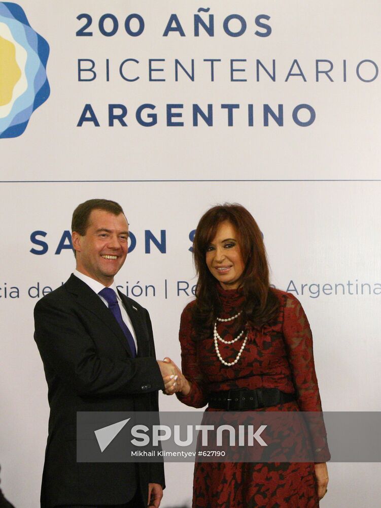 Dmitry Medvedev visits Argentina