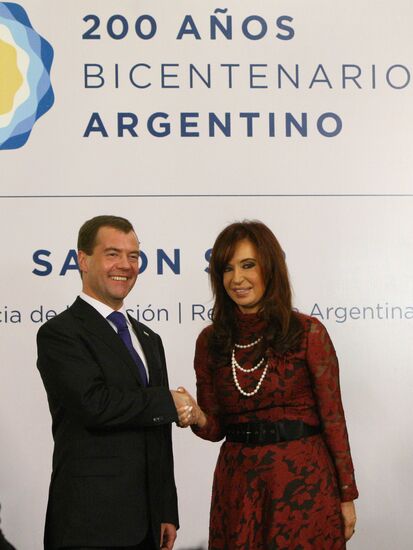 Dmitry Medvedev visits Argentina